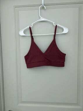 Pact organic cotton Everyday Wireless Bralette - Burgundy NWOT Size M